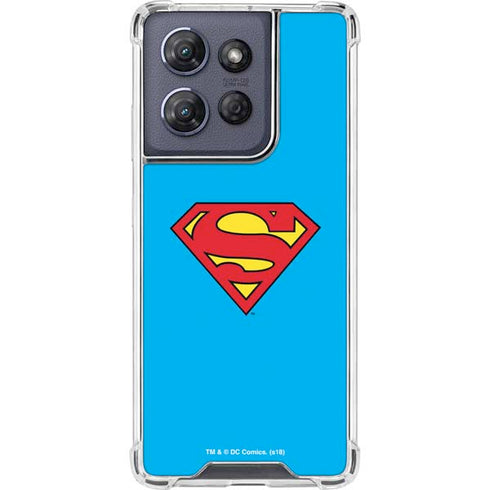 DC Comics Superman Official Logo Moto G Play 5G (2025) Clear Case