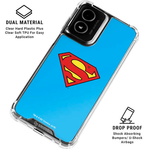 DC Comics Superman Official Logo Moto G Power 5G (2024) Clear Case