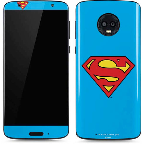 DC Comics Superman Official Logo Moto G6 Skin