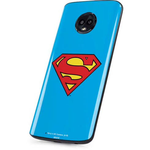DC Comics Superman Official Logo Moto G6 Skin