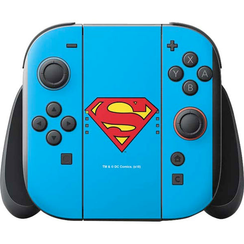 DC Comics Superman Official Logo Nintendo Switch 2 (2025) with Joy-Con Skin