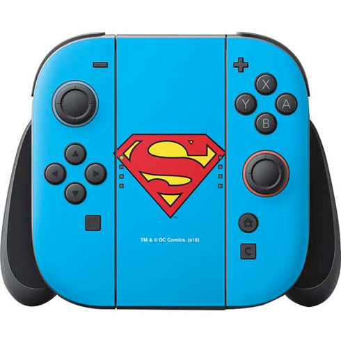 DC Comics Superman Official Logo Nintendo Switch 2 (2025) Joy-Con Controller Skin
