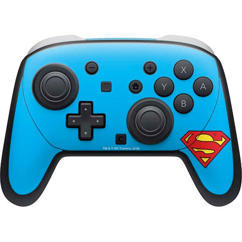DC Comics Superman Official Logo Nintendo Switch 2 (2025) Pro Controller Skin