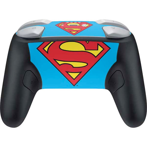 DC Comics Superman Official Logo Nintendo Switch 2 (2025) Pro Controller Skin