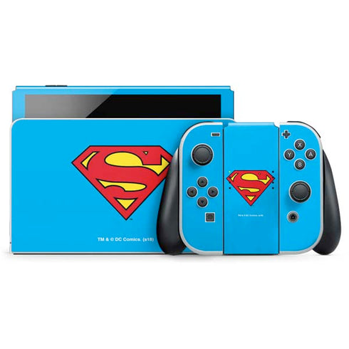 DC Comics Superman Official Logo Nintendo Skins