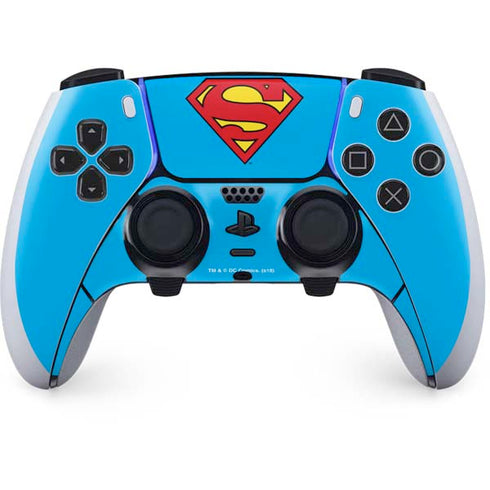 DC Comics Superman Official Logo PS5 DualSense Edge Pro Controller Skin