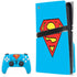 DC Comics Superman Official Logo PS5 Pro Disk Bundle Skin