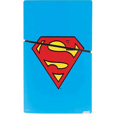 DC Comics Superman Official Logo PS5 Slim Digital Edition Console Skin