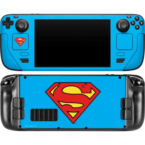 DC Comics Superman Official Logo Steam Deck Handheld Gaming Computer OLED Skin
