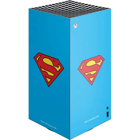 DC Comics Superman Official Logo XBox Series X Digital Edition Console Skin