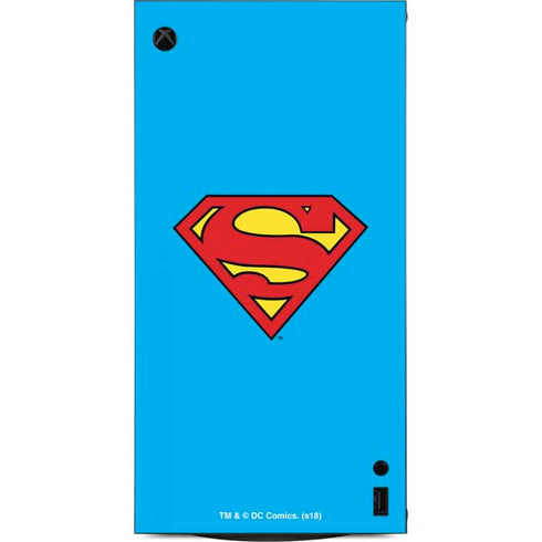 DC Comics Superman Official Logo XBox Series X Digital Edition Console Skin