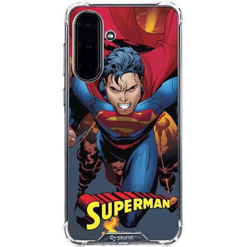 DC Comics Superman Action Flying Pose Galaxy A36 5G Clear Case