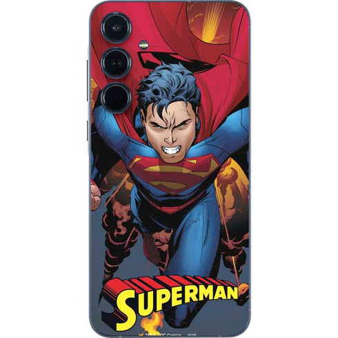 DC Comics Superman Action Flying Pose Galaxy A55 5G Skin
