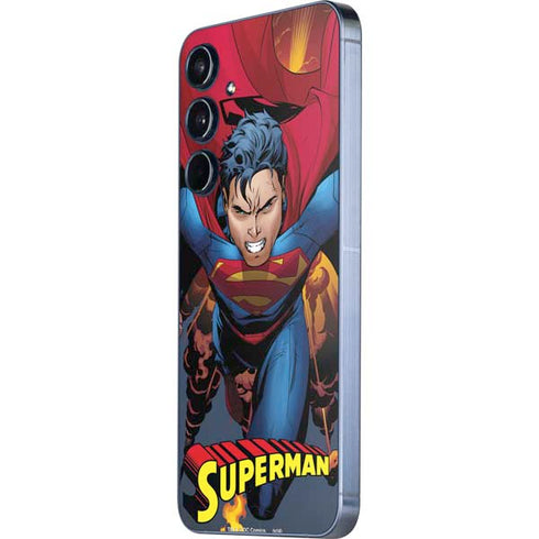 DC Comics Superman Action Flying Pose Galaxy A55 5G Skin