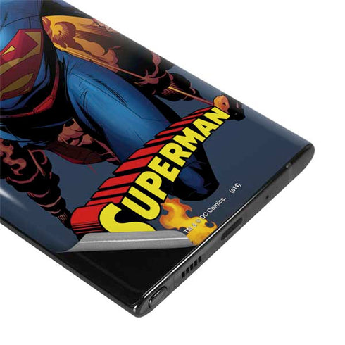 DC Comics Superman Action Flying Pose Galaxy Note 10 Plus Skin