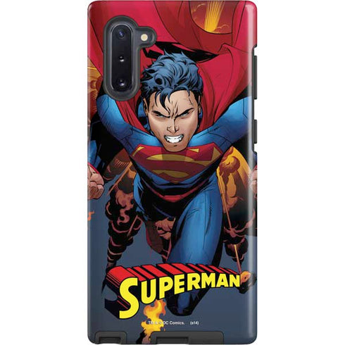 DC Comics Superman Action Flying Pose Galaxy Cases