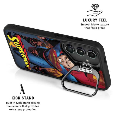 DC Comics Superman Action Flying Pose Galaxy S25 Kickstand Case