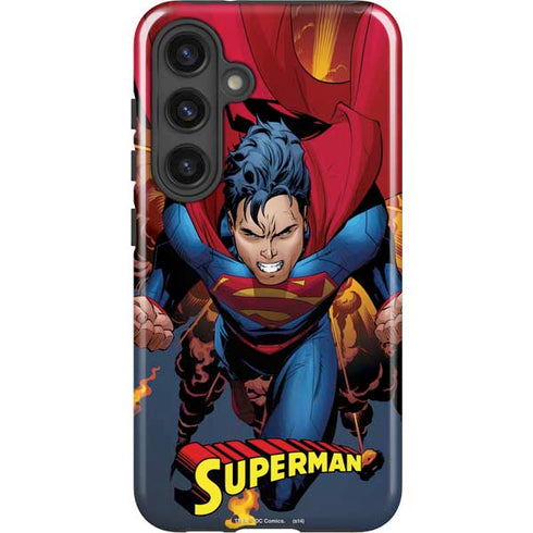 DC Comics Superman Action Flying Pose Galaxy S25 Plus Impact Case