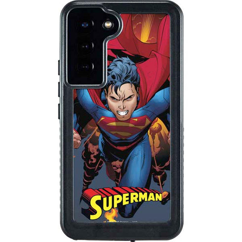 DC Comics Superman Action Flying Pose Galaxy S24 Plus Waterproof Case