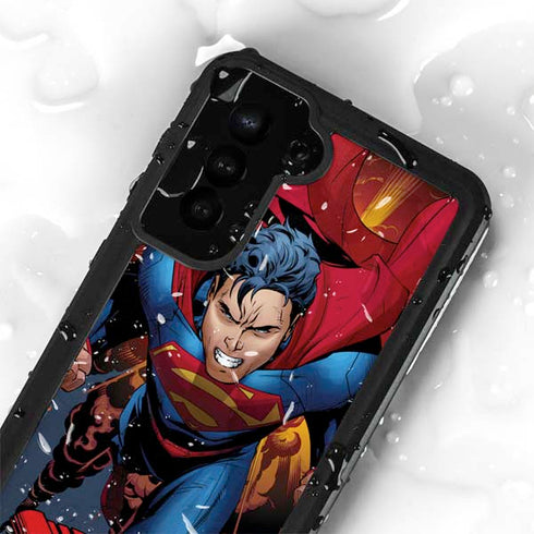 DC Comics Superman Action Flying Pose Galaxy S24 Plus Waterproof Case