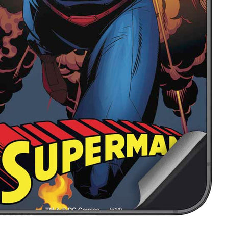 DC Comics Superman Action Flying Pose Galaxy S25 Skin