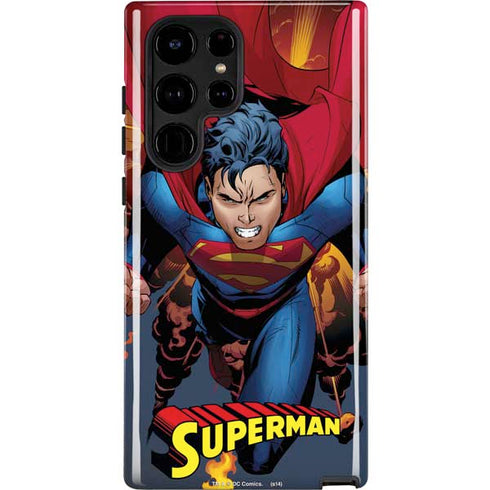 DC Comics Superman Action Flying Pose Galaxy Cases