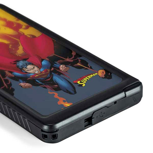 DC Comics Superman Action Flying Pose Galaxy S24 Ultra Waterproof Case
