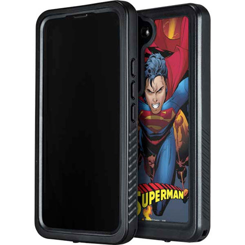 DC Comics Superman Action Flying Pose Galaxy S24 Waterproof Case