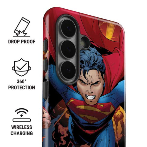 DC Comics Superman Action Flying Pose Galaxy S26 Plus Impact Case
