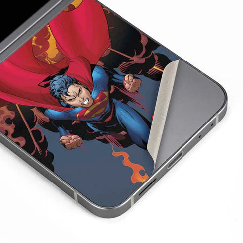 DC Comics Superman Action Flying Pose Galaxy Z Flip6 Skin