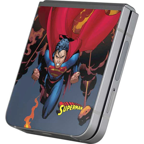 DC Comics Superman Action Flying Pose Galaxy Z Flip6 Skin