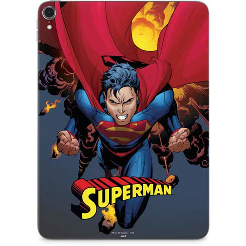 DC Comics Superman Action Flying Pose Apple iPad Pro Skin