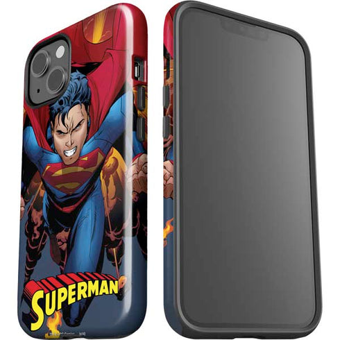 DC Comics Superman Action Flying Pose iPhone 15 Impact Case
