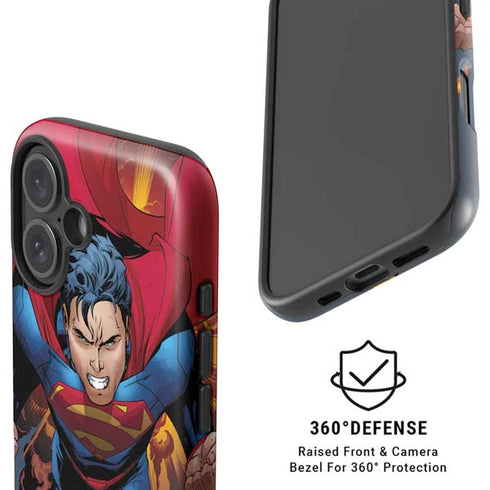DC Comics Superman Action Flying Pose iPhone 16 Magsafe Impact Case