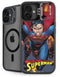 DC Comics Superman Action Flying Pose iPhone 16 Plus Kickstand Case