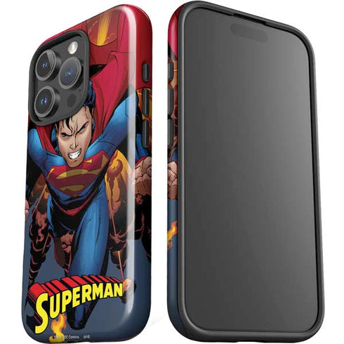 DC Comics Superman Action Flying Pose iPhone 16 Pro Max Impact Case