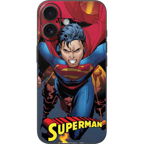 DC Comics Superman Action Flying Pose iPhone 16 Skin
