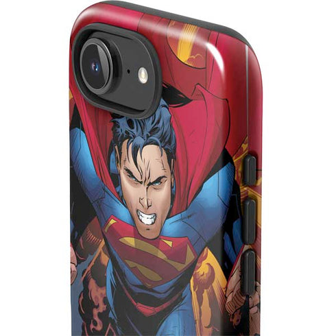 DC Comics Superman Action Flying Pose iPhone 16e Impact Case