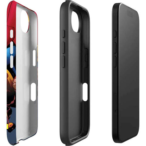 DC Comics Superman Action Flying Pose iPhone 16e Impact Case