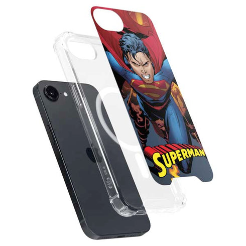 DC Comics Superman Action Flying Pose iPhone 16e MagSafe Case