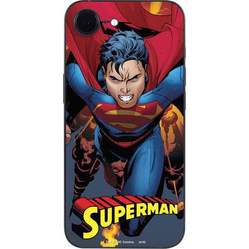 DC Comics Superman Action Flying Pose iPhone 16e Skin
