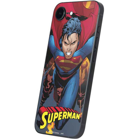 DC Comics Superman Action Flying Pose iPhone 16e Skin