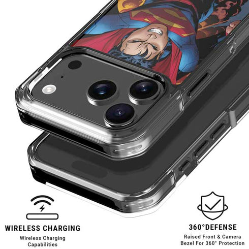 DC Comics Superman Action Flying Pose iPhone 18 Pro Clear Case