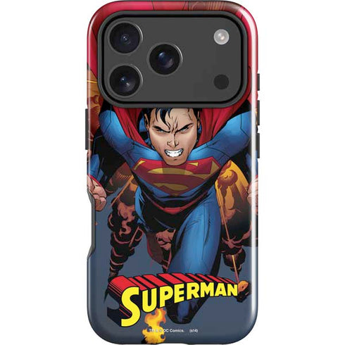 DC Comics Superman Action Flying Pose iPhone 18 Pro Impact Case