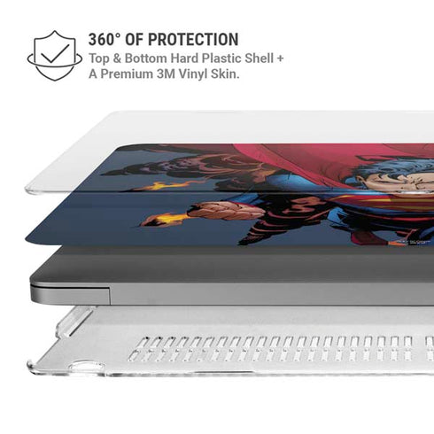 DC Comics Superman Action Flying Pose MacBook Pro 14in (2021-24) Case plus Skin
