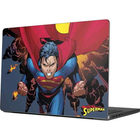DC Comics Superman Action Flying Pose Apple MacBook Pro 14-inch Skin