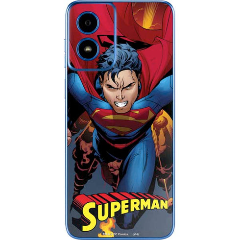 DC Comics Superman Action Flying Pose Moto G Play 4G (2024) Skin