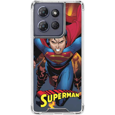 DC Comics Superman Action Flying Pose Moto G Play 5G (2025) Clear Case
