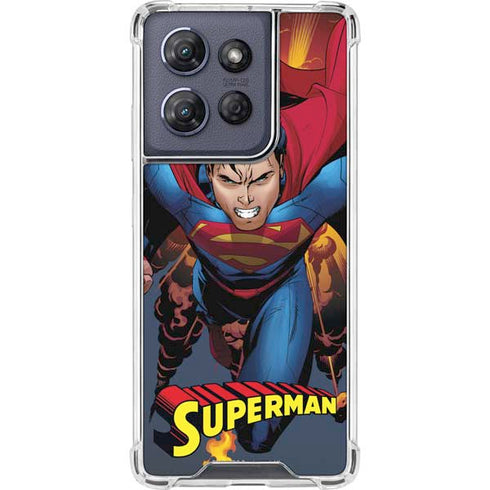 DC Comics Superman Action Flying Pose Moto G Power 5G (2025) Clear Case