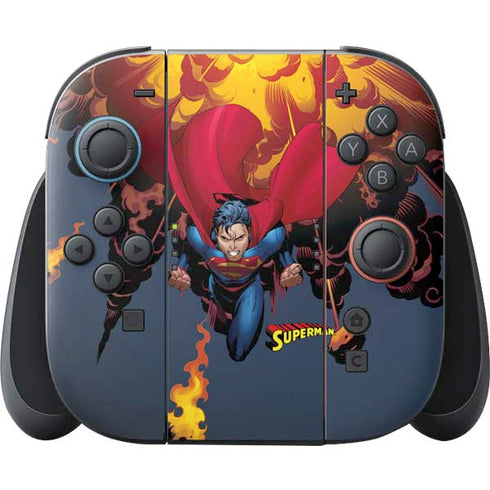 DC Comics Superman Action Flying Pose Nintendo Skins